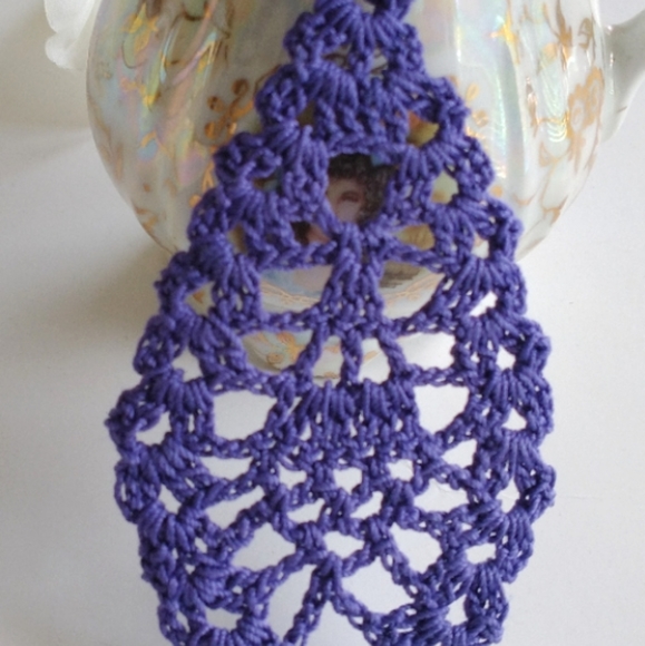 🍇Lace earrings lightweight Handmade Boho Crochet - Picture 2 of 2